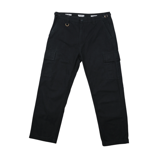 Thrills Co Black Organic Cotton Cargo Chinos