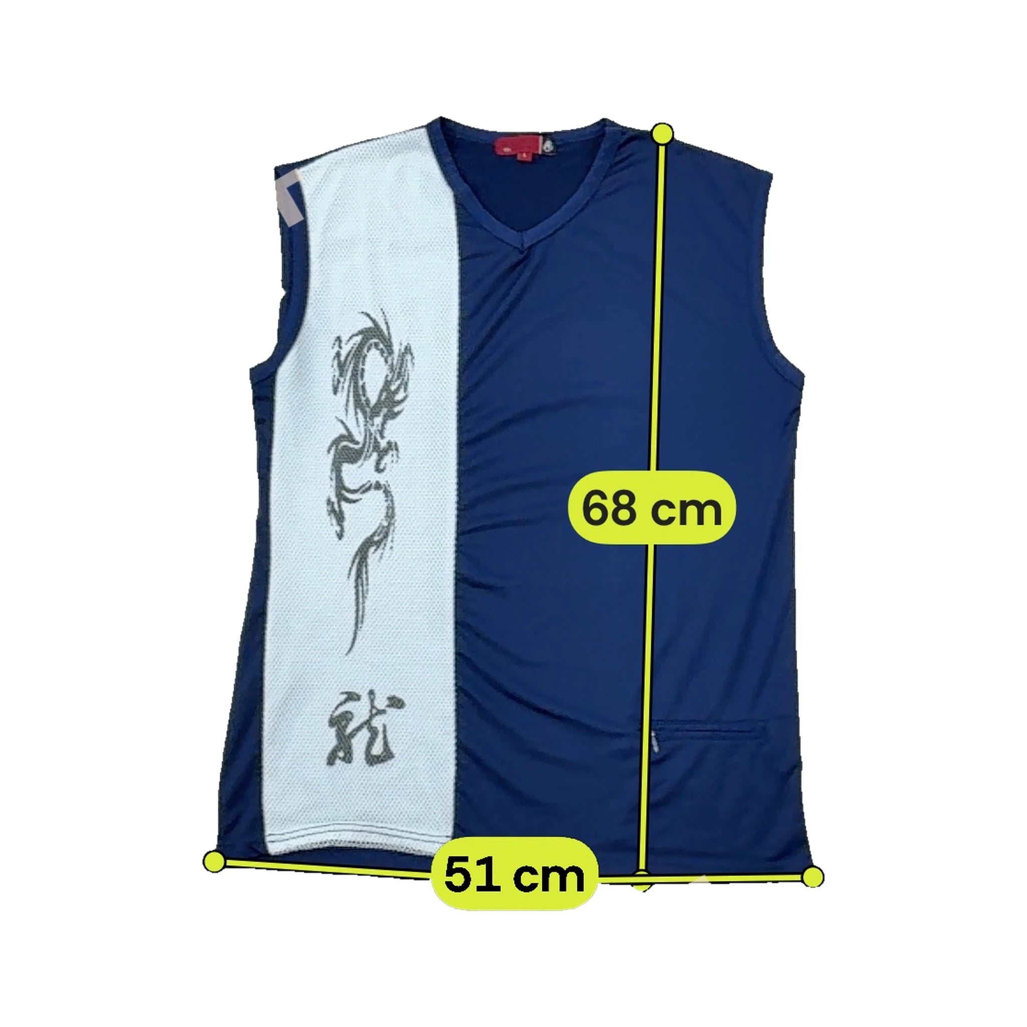 Zuni Navy Sleeveless V-Neck Performance Shirt