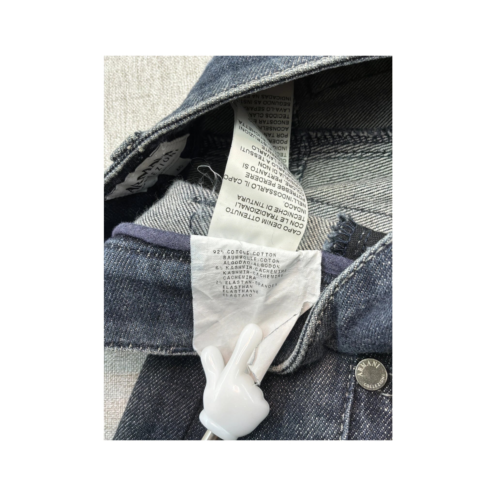 Armani Collezioni Dark Wash Straight Leg Jeans