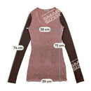 Pink and Brown Dress Top