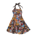 Liu Jo Floral Silk Halter Dress