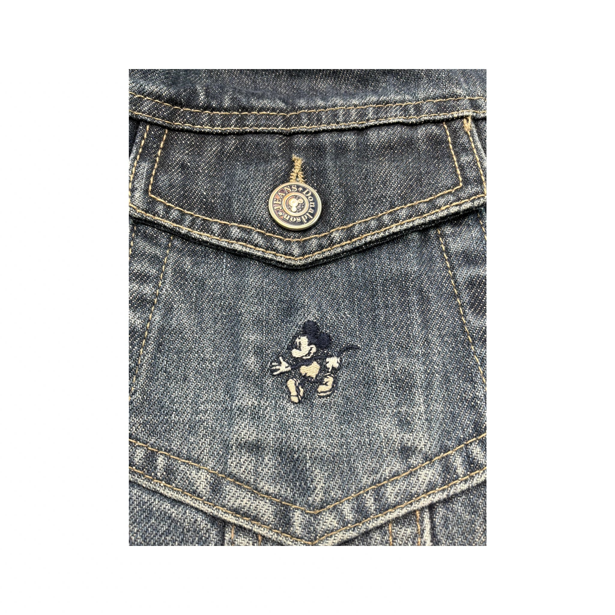 Donaldson Disney Mickey Embroidered Denim Jacket