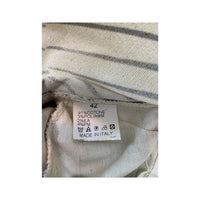 N.L. Cool Diagonal Stripe Cotton Blend Pants (New With Tag)