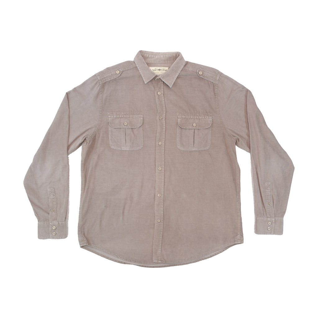 Private Island Olive Green Button-Up Shirt