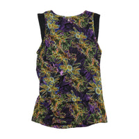 Patrizia Pepe Floral Mesh Tank Top