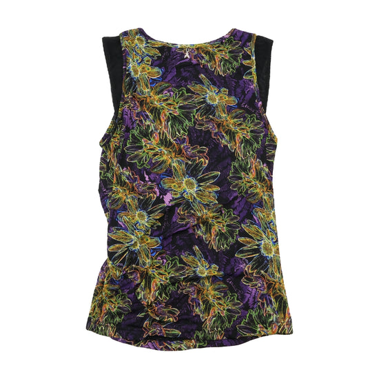 Patrizia Pepe Floral Mesh Tank Top