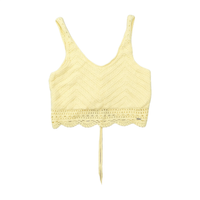 Hollister Crochet Knit Ruched Tie Bralette Shirt