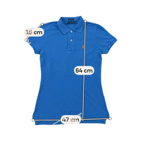 Ralph Lauren The Skinny Polo Blue Piqué Cotton Polo Shirt