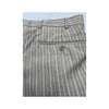 Carlo Santi Vintage Virgin Wool Beige Pinstripe Tailored Pants