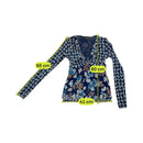 Bighet Sheer Ruffle Trim Floral Mesh Blouse (Repriced)