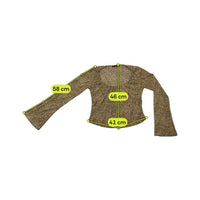Chevignon Leopard Print Bell Sleeve Blouse (repriced)