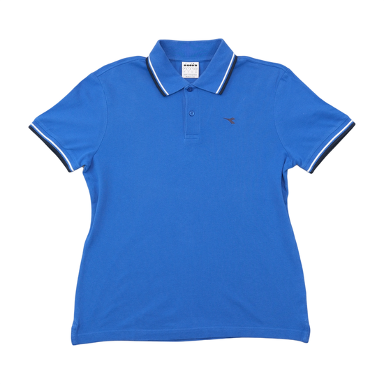 Diadora Blue Tipped Pique Polo