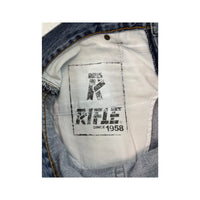 Rifle Mid-Wash Denim Cutoff Shorts (Smartsizer Edit)
