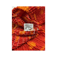 La La Leela Caribbean Print Smocked Topless Dress