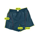 Retro Curved Contrast Piping Athletic Track Shorts