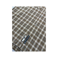 Salewa Brown Plaid Short Sleeve Viscose Blend Shirt