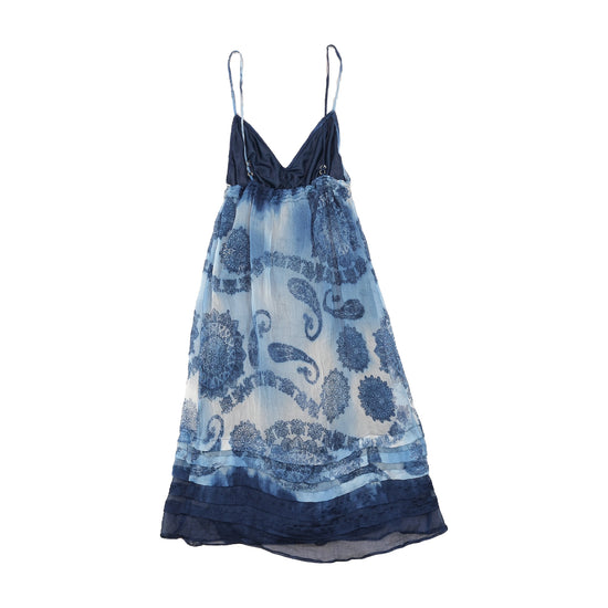 Vestido Lingerie Motivi 100% Seda estampado