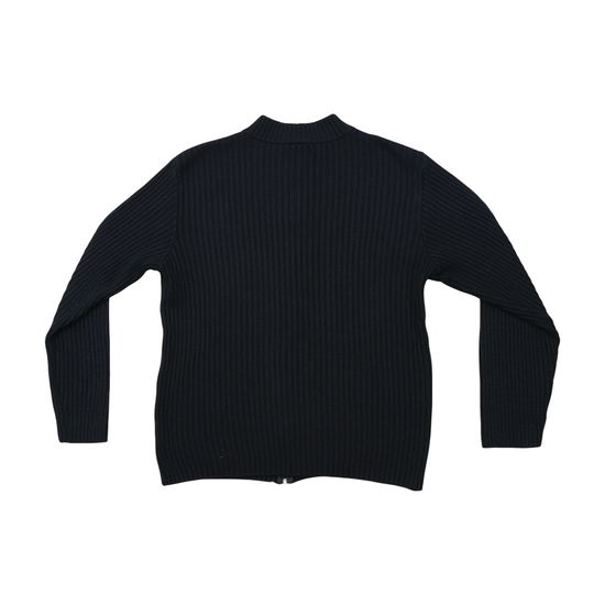 Puma Rib Knit Full Zip Logo Sweater