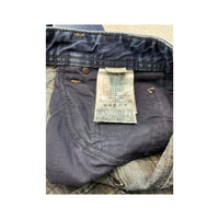 Diesel Distressed Repaired Washed Blue Cotton Denim Jeans