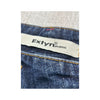 Mini saia Extyn Jeans em ganga com Costuras Contrastantes