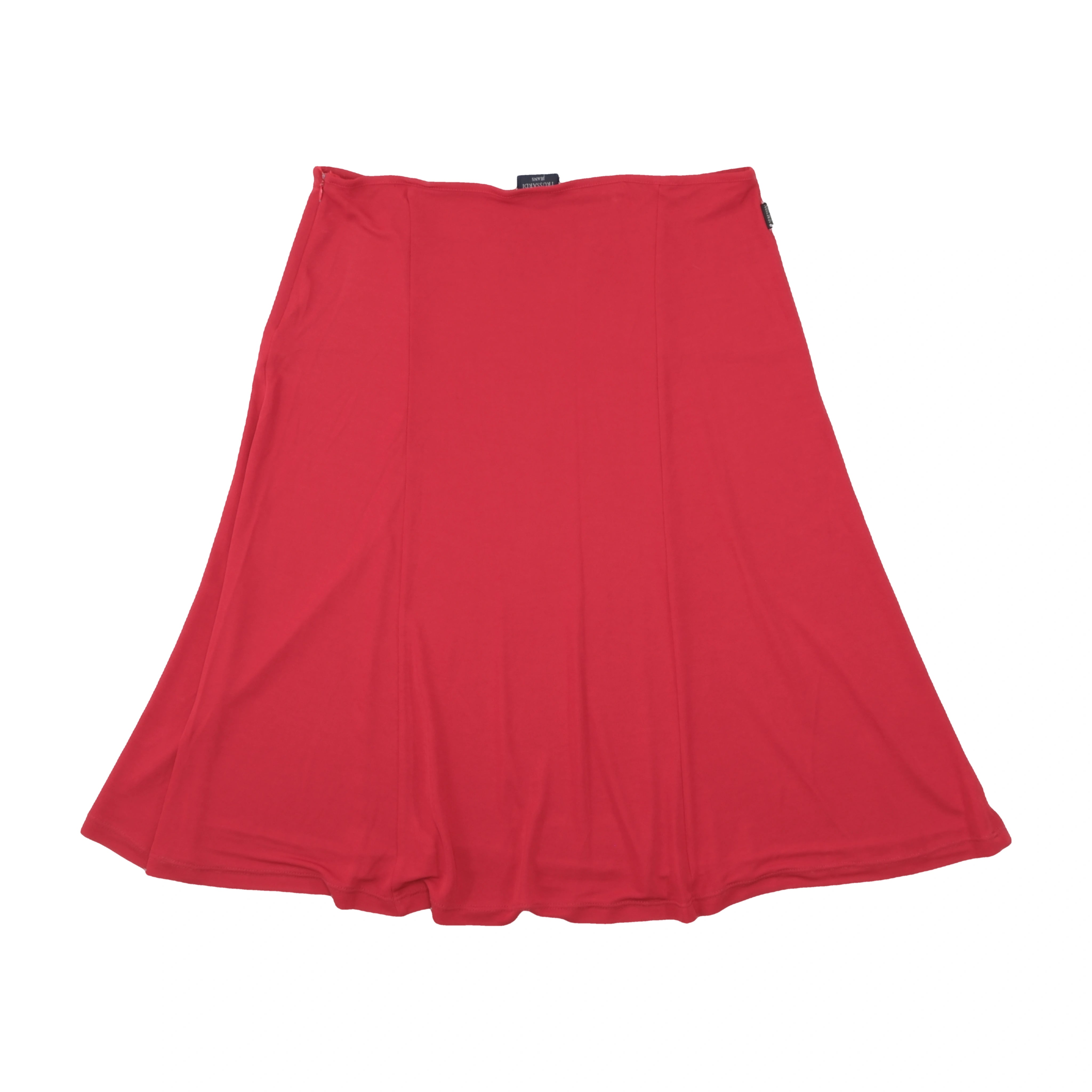 Trussardi Red Knit Skirt