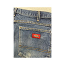 Calças de ganga Dickies vintage em algodão de perna direita Desbotados