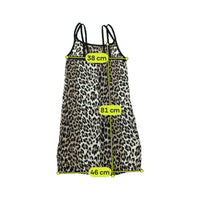 Leopard Print Strappy Mini Dress