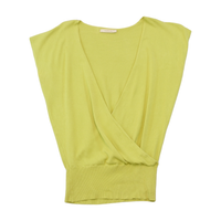 Northland Draped Surplice Cap Sleeve Blouse