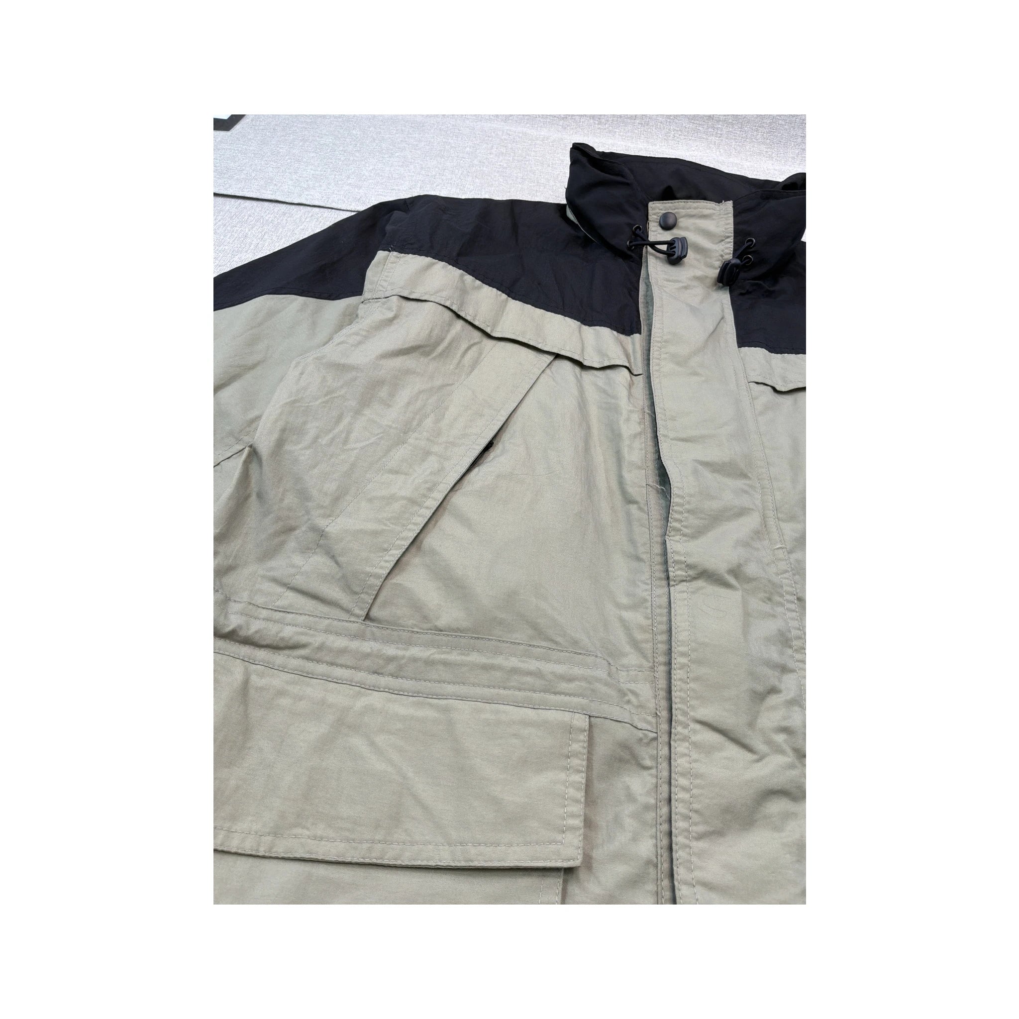 Vintage Two-Tone Utility Outdoor Jacket