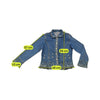 Vintage Floral Embroidered Denim Jacket
