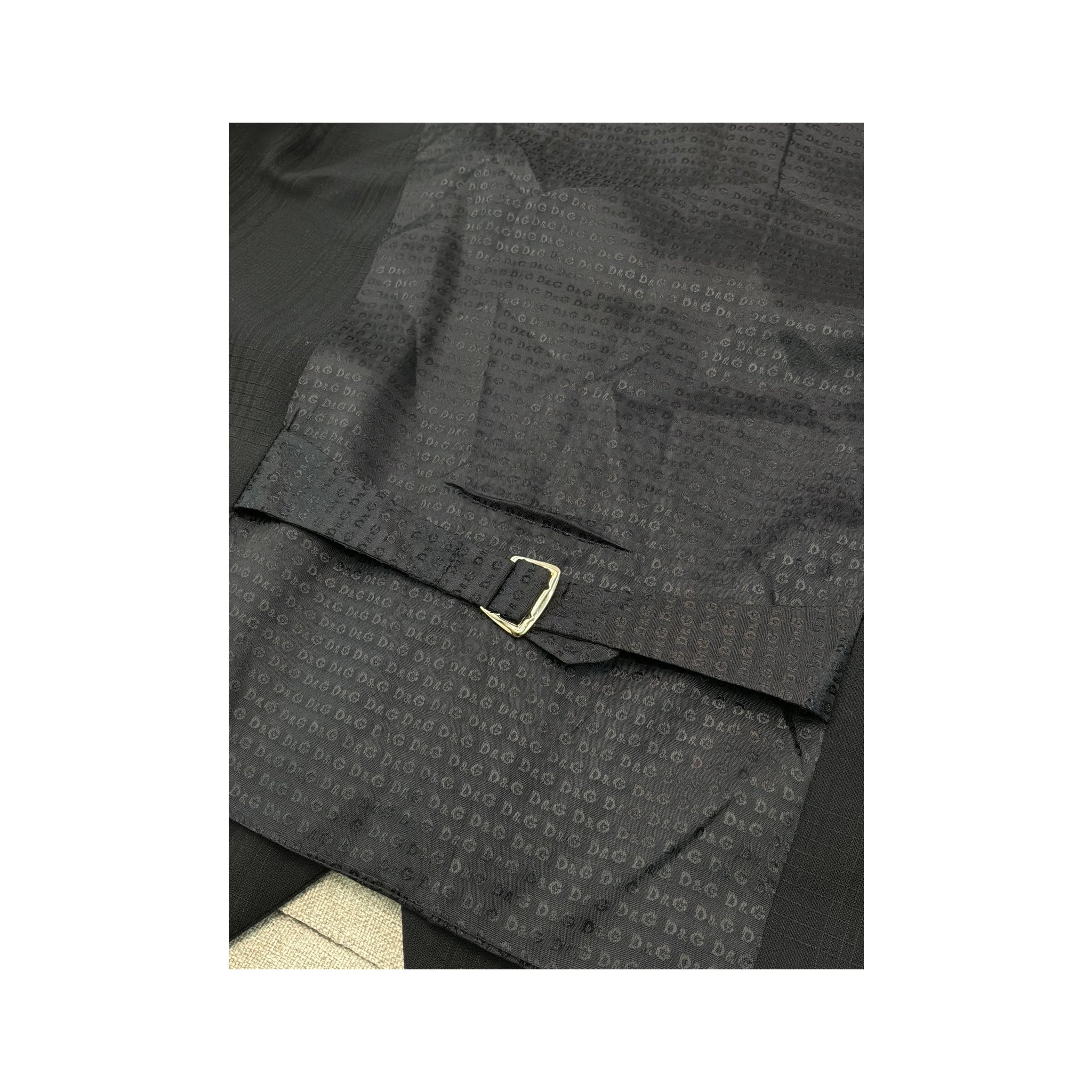 Dolce & Gabbana Navy Wool Blend Suit Vest