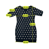 Moschino Cheap and Chic Moon Print Cotton Sweatshirt Dress