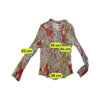 Szagun Paisley Sheer Viscose Blouse
