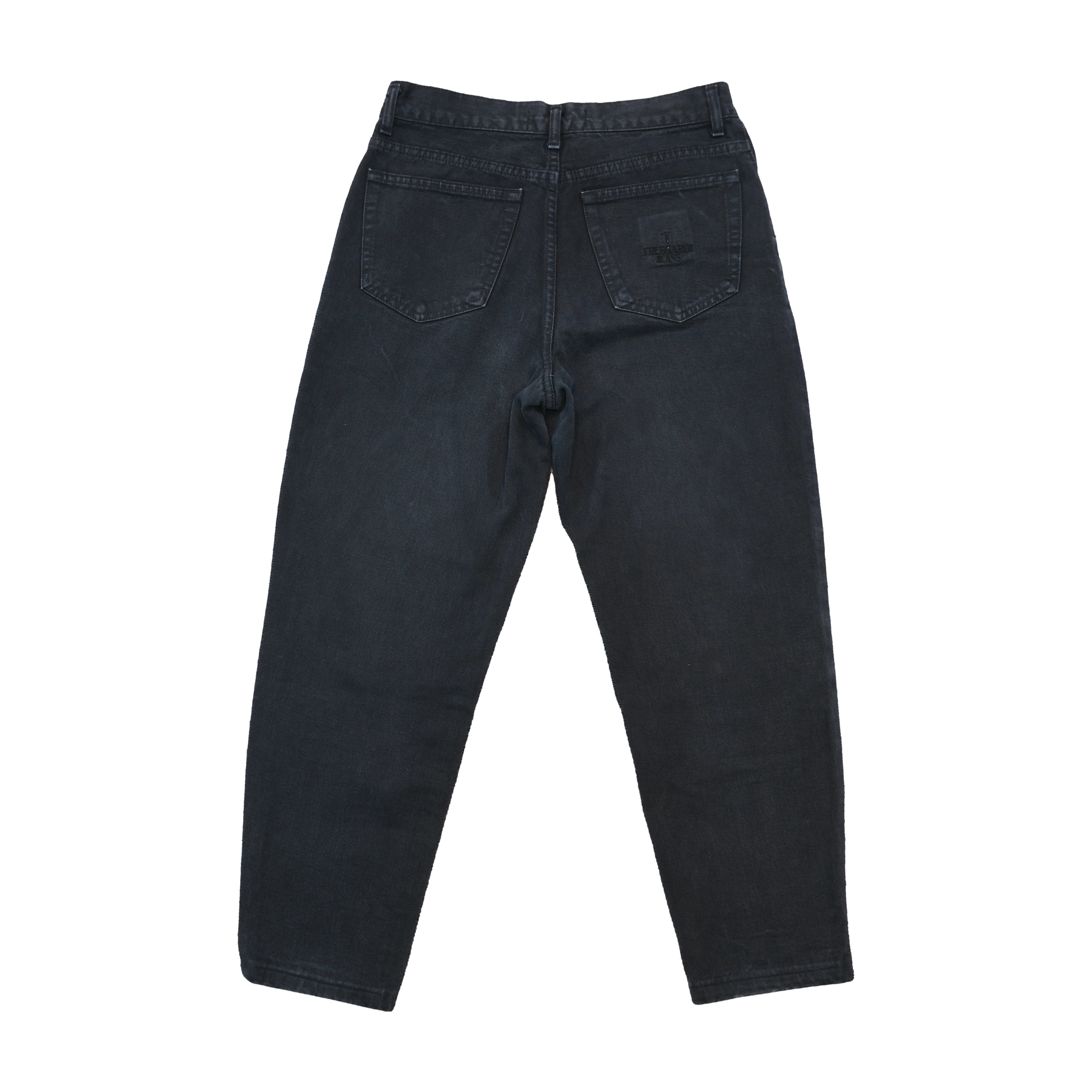 Calças de ganga Trussardi Jeans em algodão preto de Corte Afunilado