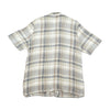 Maria Bellesi Plaid Linen Blend Zip Front Shirt