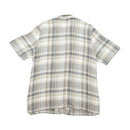 Maria Bellesi Plaid Linen Blend Zip Front Shirt