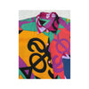 Abstract Print Button Up Shirt