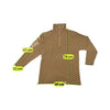 FALEZ Geometric Half-Zip Mock Neck Sweater