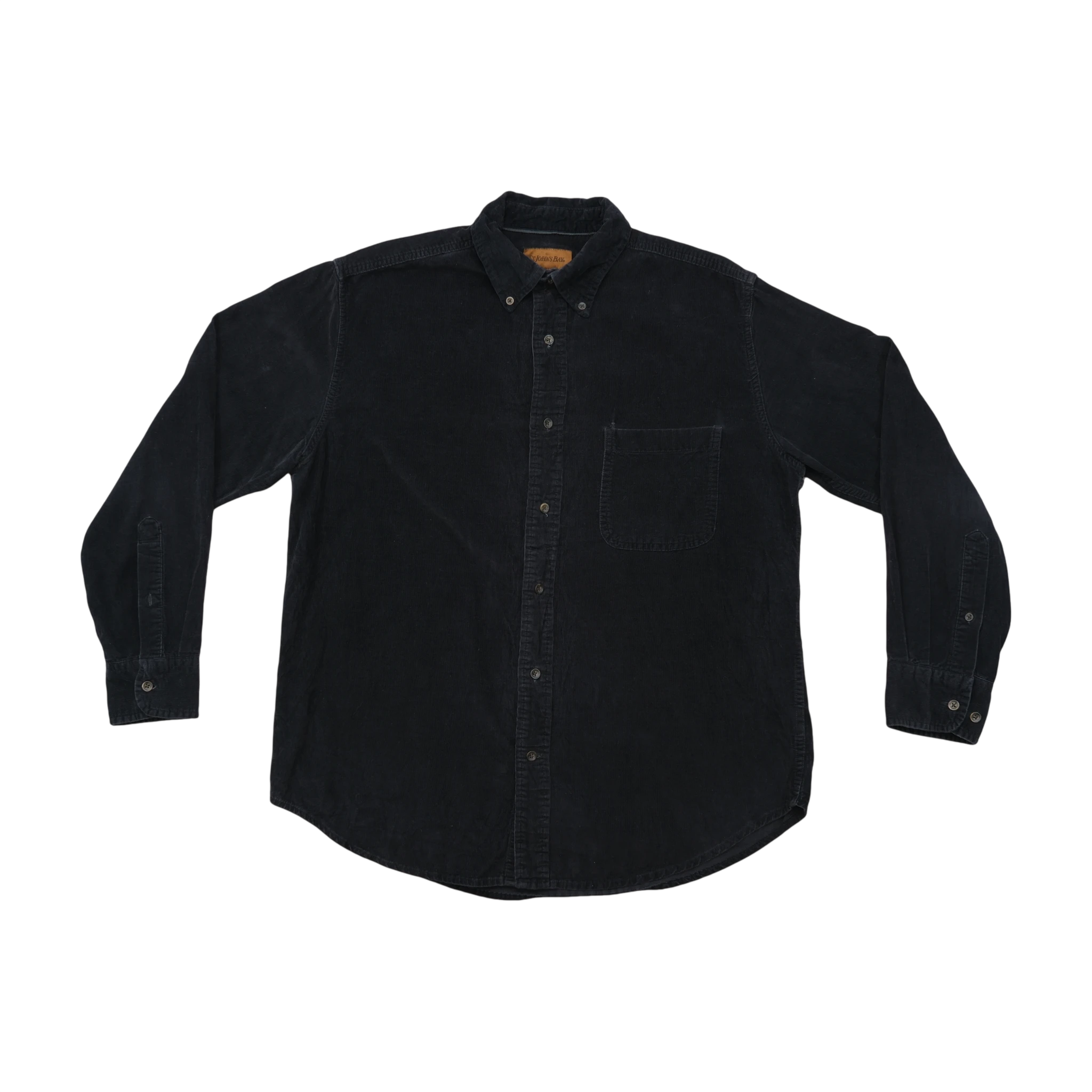 St. John's Bay Navy Corduroy Button-Down Shirt