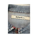 Extyn Cropped Faded Denim Zip Jacket
