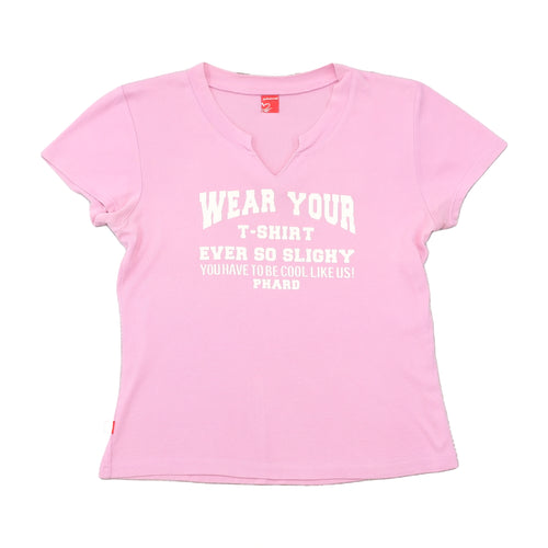 Phard Graphic Notch Neck T-shirt