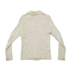 Rib Knit Zip-Up Collared Sweater
