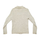 Rib Knit Zip-Up Collared Sweater