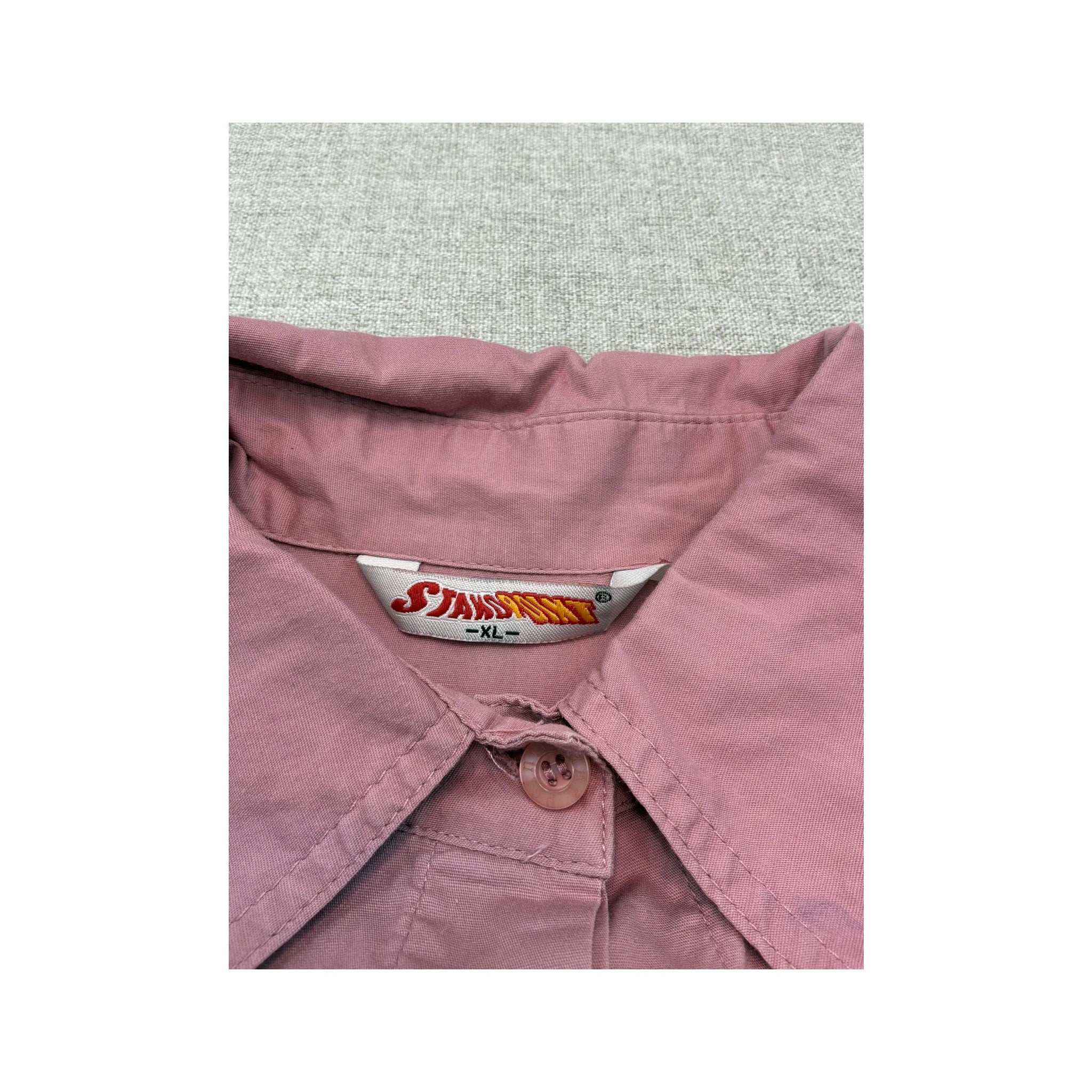 Standpoint Buckle Detail Pink Button Up Shirt