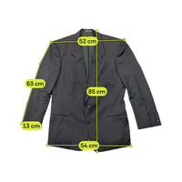 Blazer Dolce & Gabbana cinzento de Dois Botões em Mistura de Lã