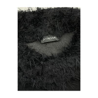 Oviesse Black Faux Fur Collar Poncho Capelet