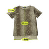 Life Style Snakeskin Print Mesh Shirt (Smartsizer)