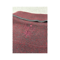 Limited Edition Vintage Cotton Blend Rib Knit Collared Sweater