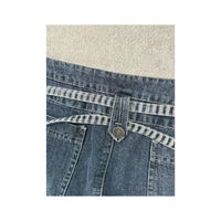 Dreamstar Belted High Rise Denim Shorts Jeans