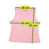 Juicy Couture Rhinestone Logo Pink Cotton Blend Tank Top